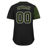 Custom Green Black Skull Fashion Personalized Authentic Baseball Jersey BSBJ01-D017152